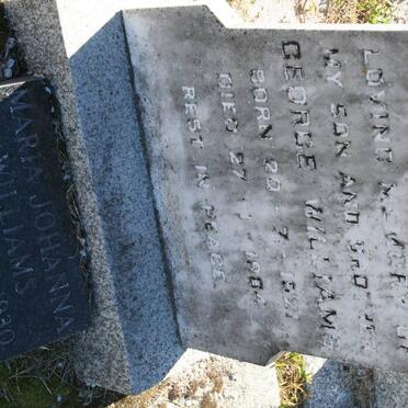 WILLIAMS George 1921-1964 &amp; Maria Johanna 1930-1978