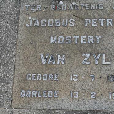 ZYL Jacobus Petrus Mostert, van 1910-1979