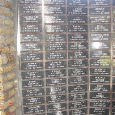 MEMORIAL WALL # 6