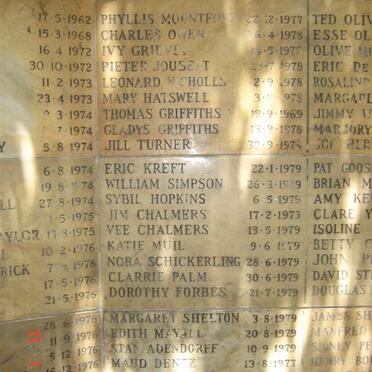 MEMORIAL WALL # 2
