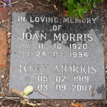 MORRIS Tony 1919-2007 &amp; Joan 1920-1994