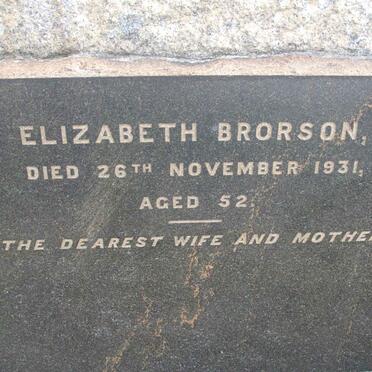BRORSON Elizabeth -1931
