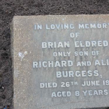 BURGESS Brian Eldred -1951
