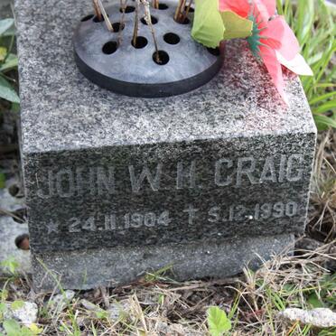 CRAIG John W.H. 1904-1990