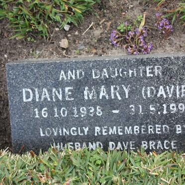 BRACE Diane Mary nee DAVIES 1938-1996