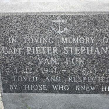 ECK Pieter Stephanus, van 1941-1991