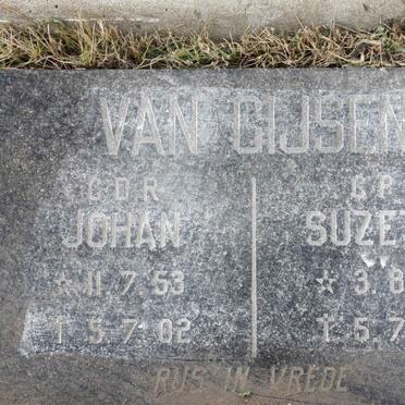 GIJSEN Johan, van 1953-2002 &amp; Suzette 1955-2002
