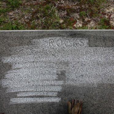 ROOKS Amy -1948 :: ROOKS Abraham -1948 :: ROOKS Mark 1971-1997