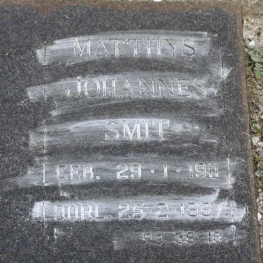 SMIT Matthys Johannes 1911-1967