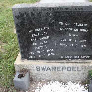 SWANEPOEL Pieter 1904-1965 &amp; Rina 1907-1974