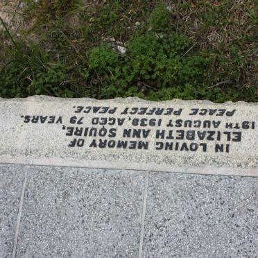 SQUIRE Elizabeth Ann -1938