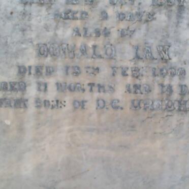 URQUHART Donald Ian -1900