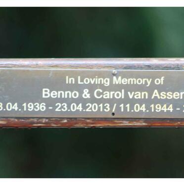 ASSEN Benno, van 1936-2013 & Carol 1944-1991