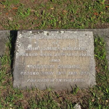 BORAINE John James -1926 &amp; Dorothy -1931