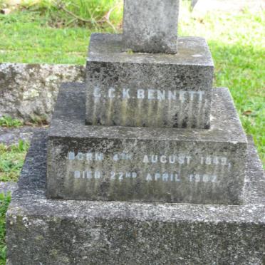 BENNETT G.C.K. 1849-1907