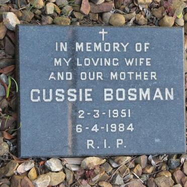 BOSMAN Gussie 1951-1984