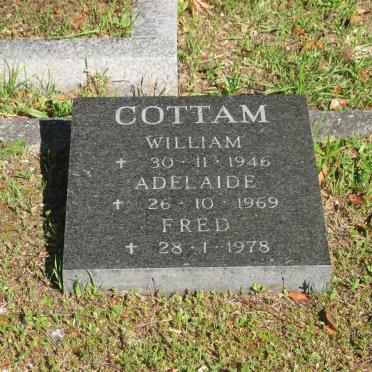 COTTAM William -1946 :: COTTAM Adelaide -1969 :: COTTAM Fred -1978