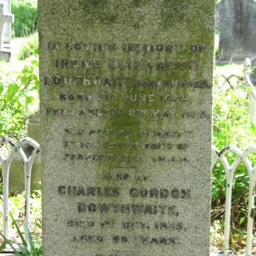 DOWTHWAITE Charles Gordon -1935 &amp; Irene Elizabeth RHODES 1888-1939
