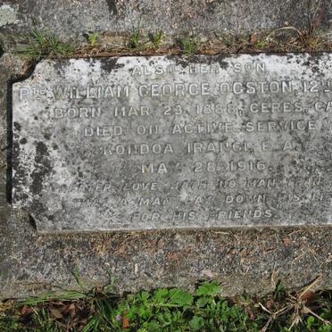 OGSTON William George 1888-1916