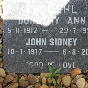 PRODEHL John Sidney 1917-2003 &amp; Dorothy Anne 1912-1997