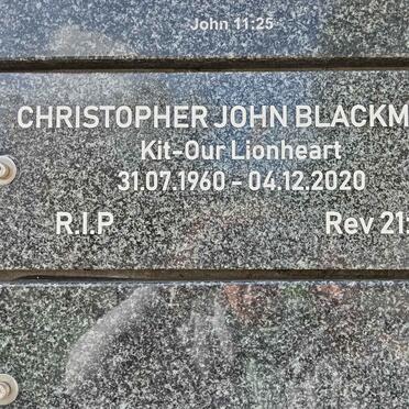 BLACKMORE Christopher John 1960-2020