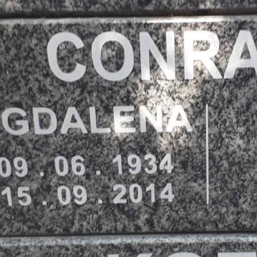 CONRADIE Magdalena 1934-2014