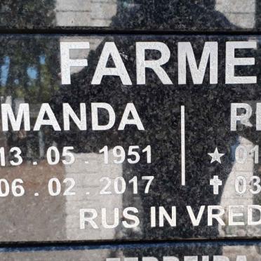 FARMER Pierre 1950-2022 &amp; Amanda 1951-2017