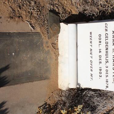 KARSTEN Anna H. nee GELDENHUIJS 1878-1903