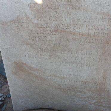 PIETERSE Sophia Cristina nee STEENKAMP 18?7-1890