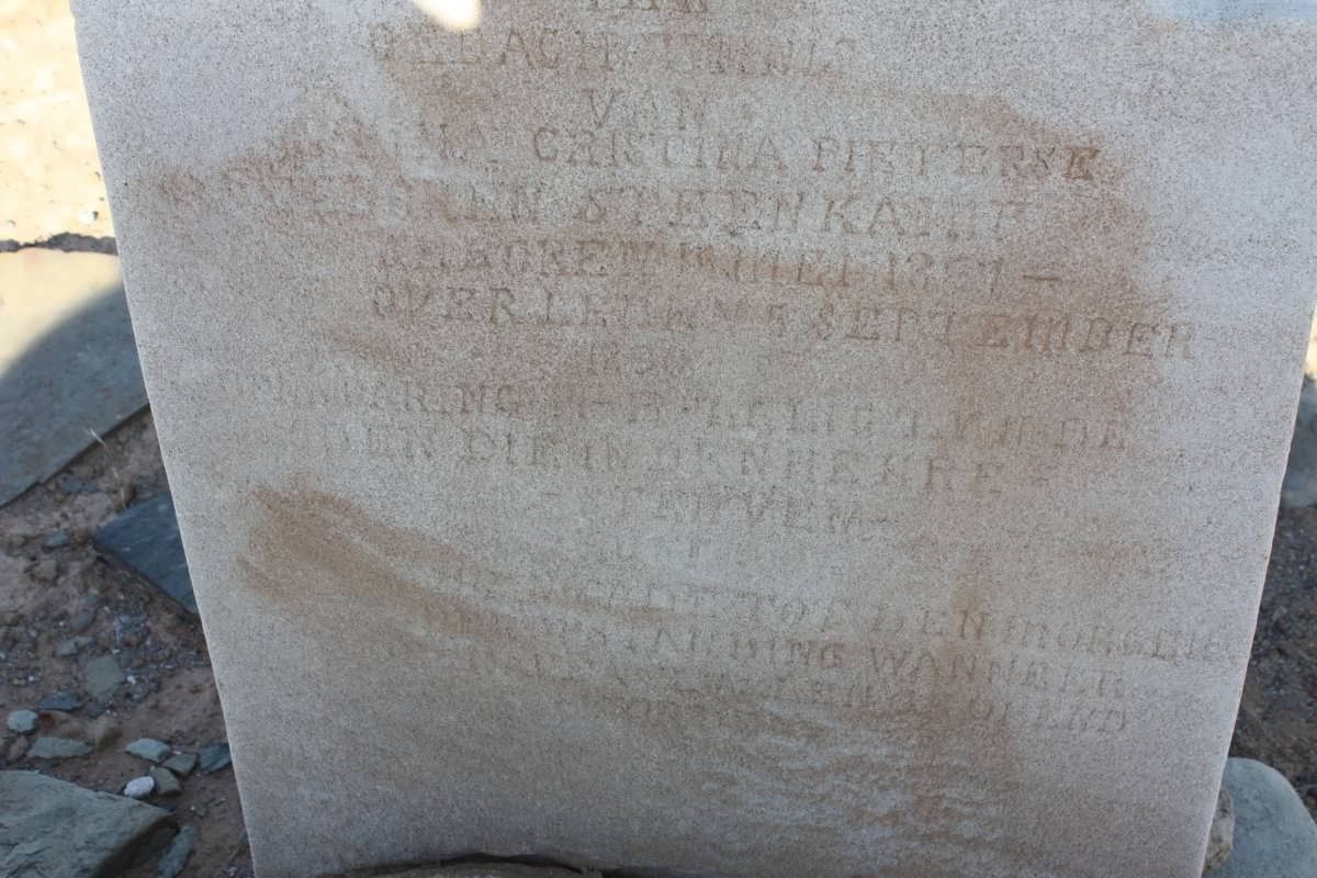 PIETERSE Sophia Cristina nee STEENKAMP 18?7-1890