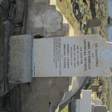 PIETERSE Anna Petronella Gertruyda nee KARSTEN 1869-1910