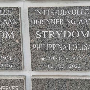 STRYDOM Philippina Louisa 1932-2022