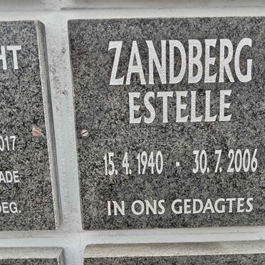ZANDBERG Estelle 1940-2006