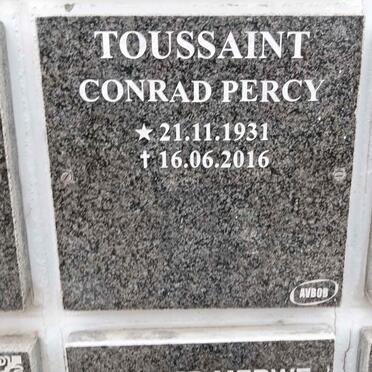 TOUSSAINT Conrad Percy 1931-2016