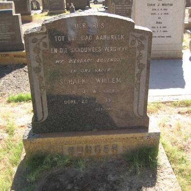 BURGER Schalk Willem 1908-1953