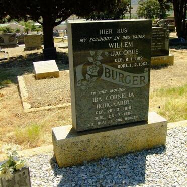 BURGER Willem Jacobus 1912-1963 &amp; Ida Cornelia HOUGAARDT 1916-1982
