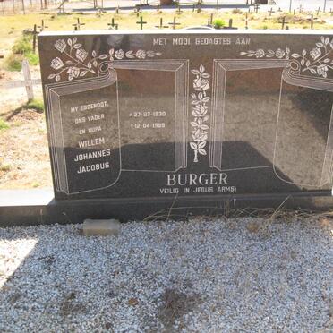 BURGER Willem Johannes Jacobus 1930-1999