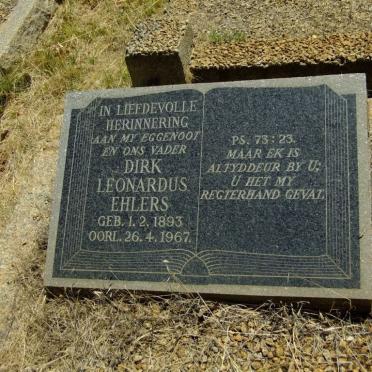 EHLERS Dirk Leonardus 1893-1967