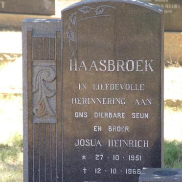 HAASBROEK Josua Heinrich 1951-1968