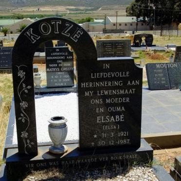 KOTZÉ Elsabé 1921-1987