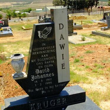 KRUGER David Johannes 1912-1986