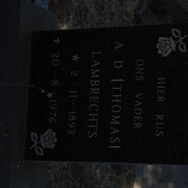 LAMBRECHTS A.D. 1893-1976