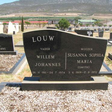 LOUW Willem Johannes 1911-1974 &amp; Susanna Sophia Maria SMITH 1909-1972