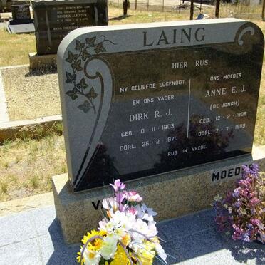 LAING Dirk R.J. 1903-1971 &amp; Anne E.J. DE JONGH 1906-1988