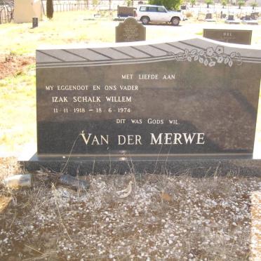 MERWE Izak Scalk Willem, van der 1918-1974