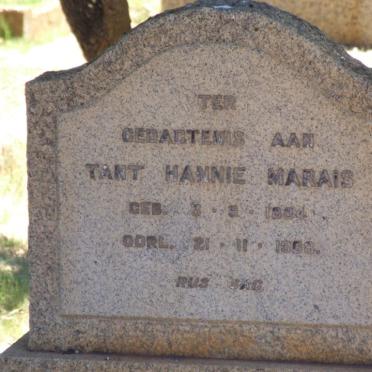 MARAIS Hannie 1884-1968