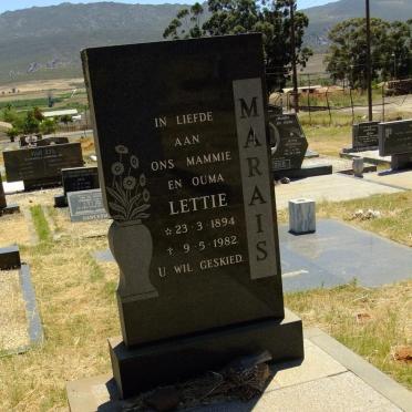 MARAIS Lettie 1894-1982