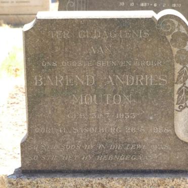 MOUTON Barend Andries 1933-1958