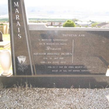 MARAIS Abraham Johannes Jacobus 1921-1972