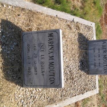 MOUTON A. Le R. 1918-1987 &amp; Marina M. LE ROUX 1923-1997